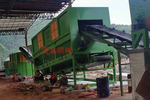 建筑垃圾處理設備，四川樂山客戶建筑垃圾破碎篩分生產線